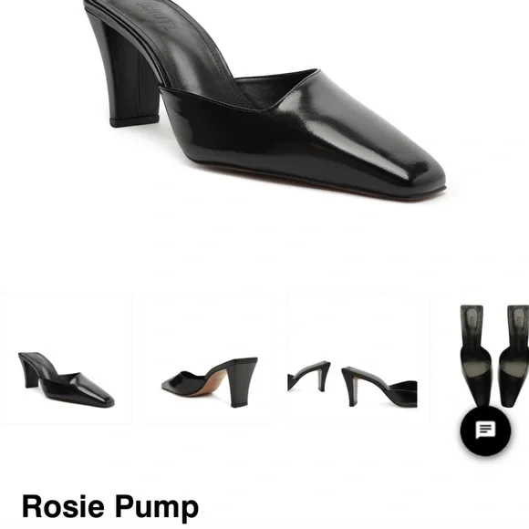 Black Leather Heel - Picture 5 of 6